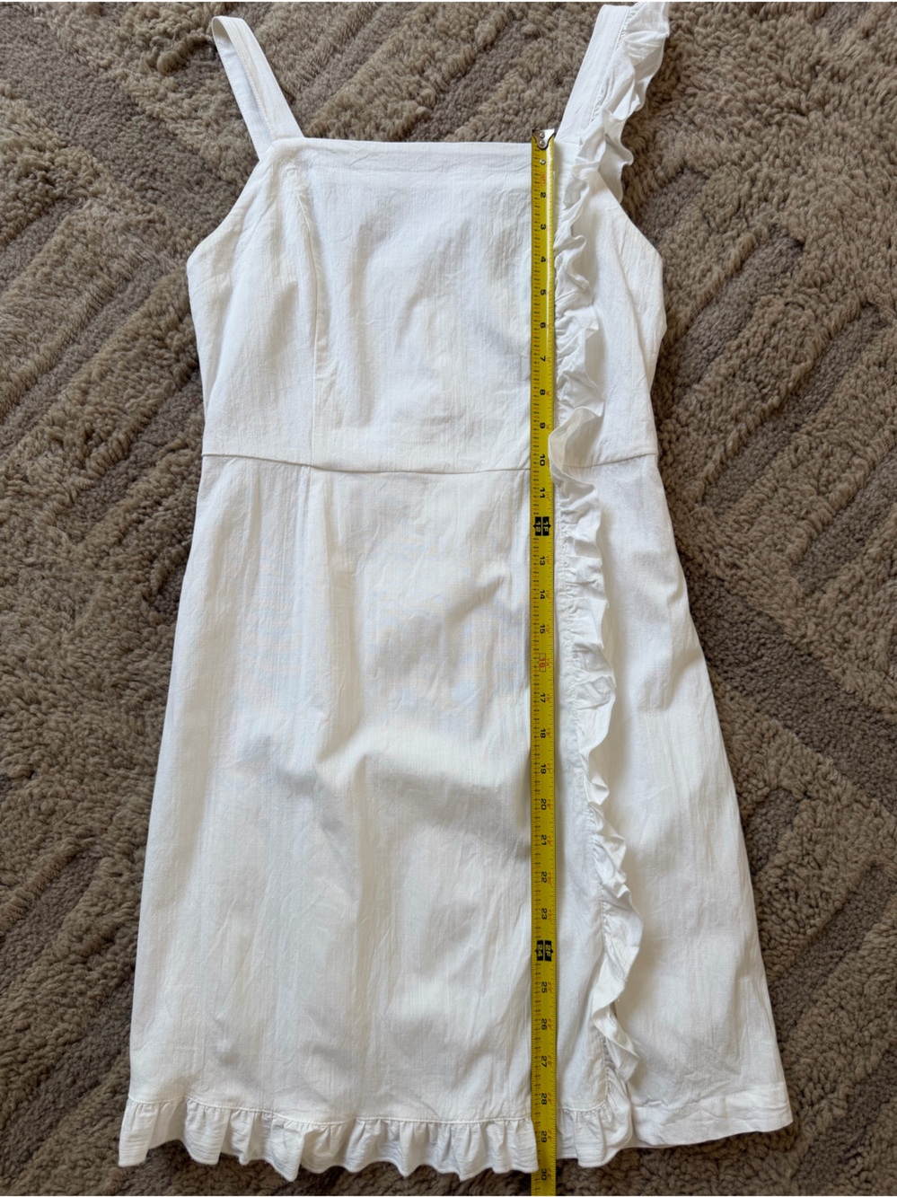 ModCloth White Ruffle Strap Dress - Picture 12 of 13